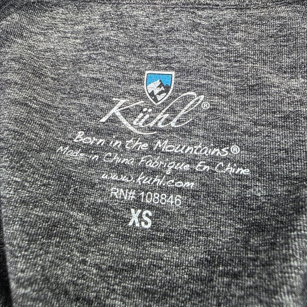 Kuhl Akkomplice Full Zip Hoodie Women XS Gray Heathered Thumbholes Active Jacket - Picture 3 of 7